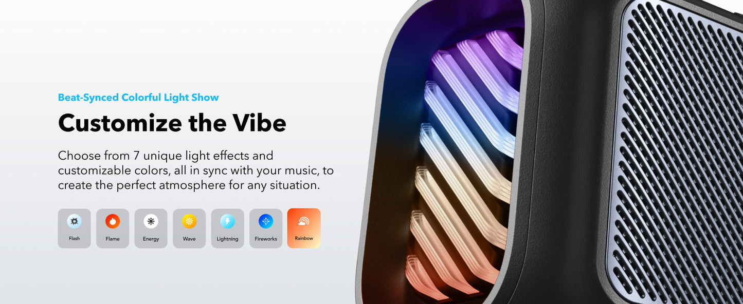 Soundcore Boom V2 Heart-Pounding Bass Wireless Bluetooth Speaker Black A3138