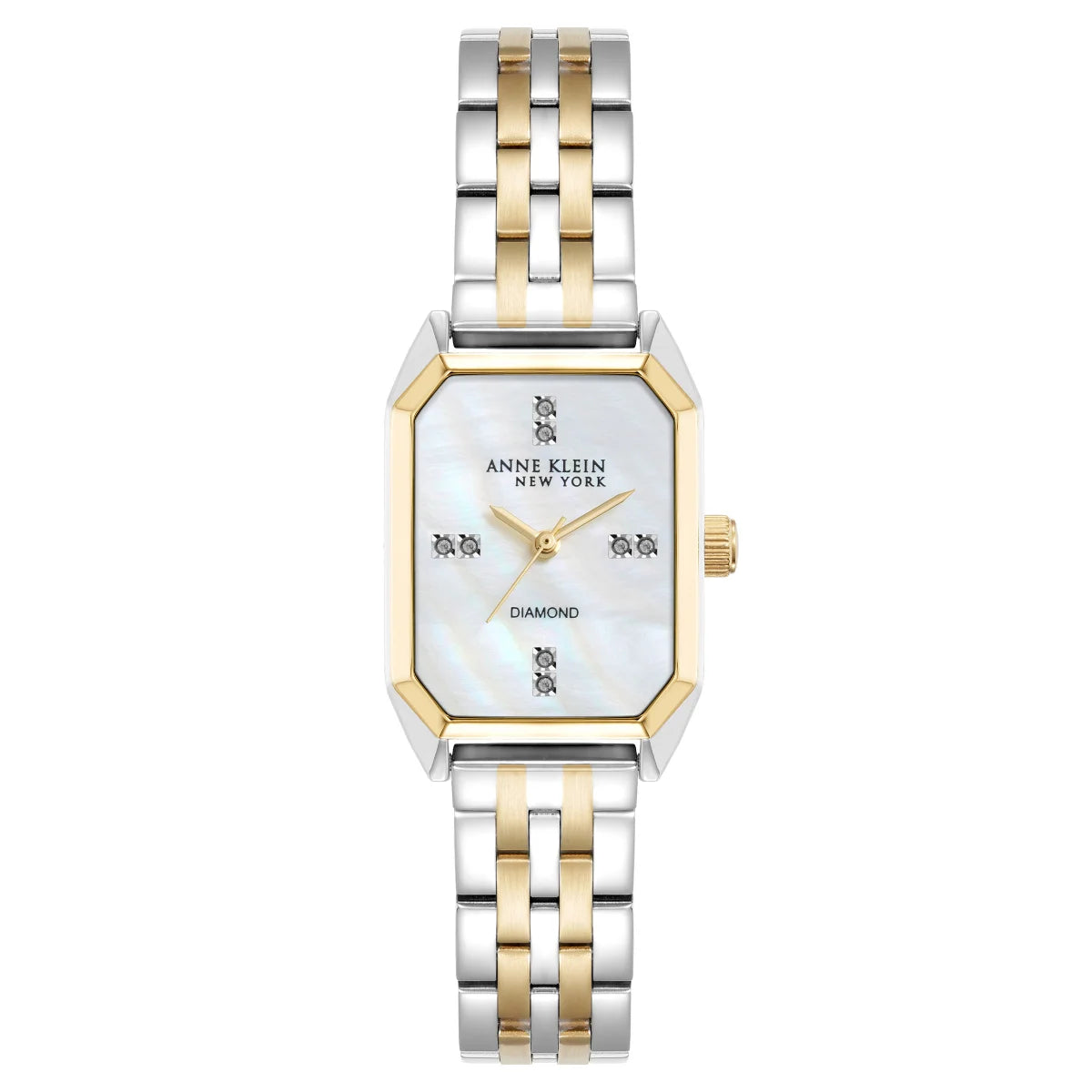 Anne Klein New York Two Tone Diamond Octagon Women Watch 12/7751MPTT