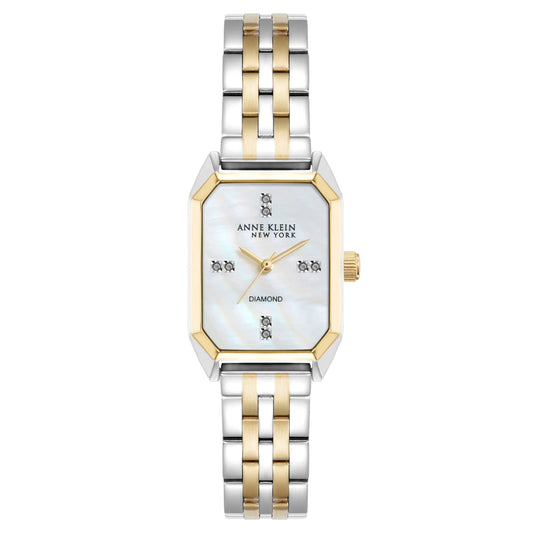 Anne Klein New York Two Tone Diamond Octagon Women Watch 12/7751MPTT