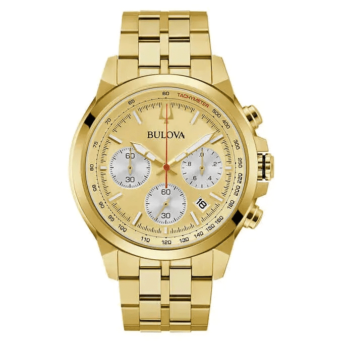 Bulova 97B217 Classic Chronograph Stainless Steel Quartz Men's Watch -New In Box
