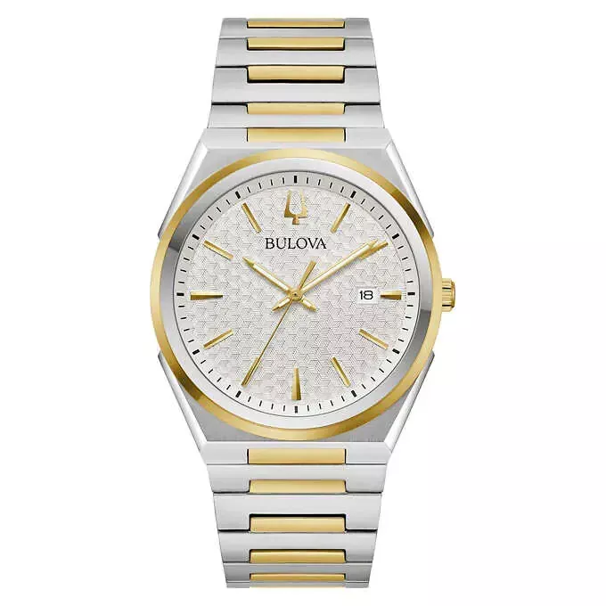 Bulova Classic Two Tone Stainless Steel Quartz Men's Watch, 39mm/98B424