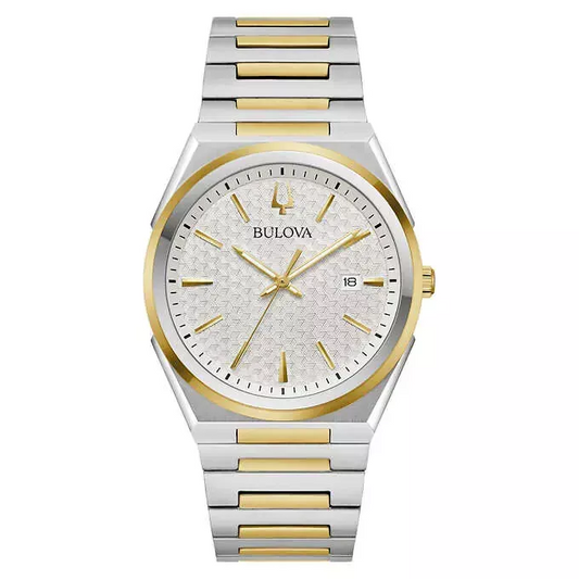 Bulova Classic Two Tone Stainless Steel Quartz Men's Watch, 39mm/98B424