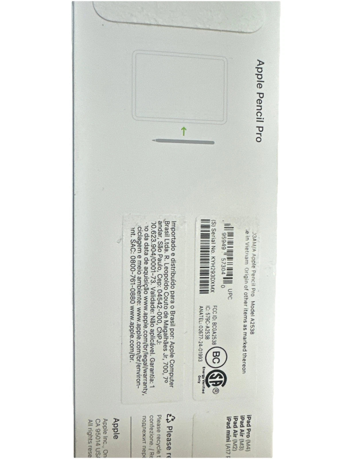 Apple Pencil Pro White MX2D3AM/A - A2538