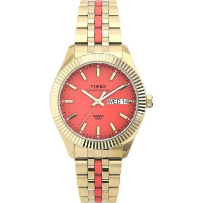 Timex Waterbury TW2U82700VQ Legacy Gold-Tone Stainless Steel Ladies Quartz Watch