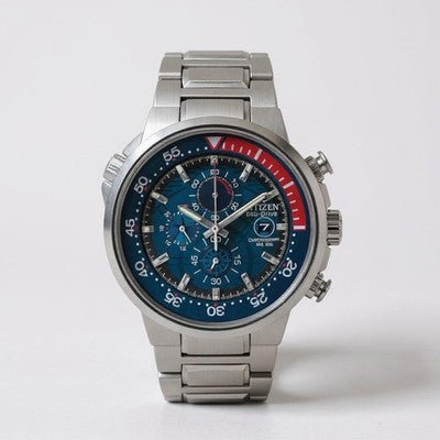 Citizen Endeavor 46mm Stainless Steel Chronograph Blue Dial Men Watch CA0440-51L